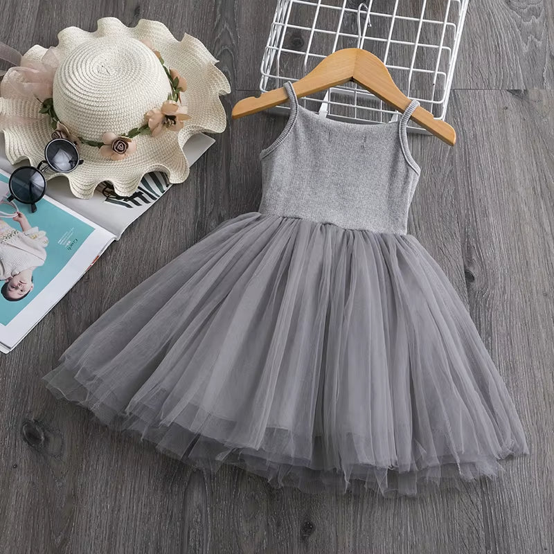 2023 Summer Girl Clothes Kids Dresses for Girls Lace Flower Dress Baby Girl Party Wedding Dress Children Girl Princess Costume