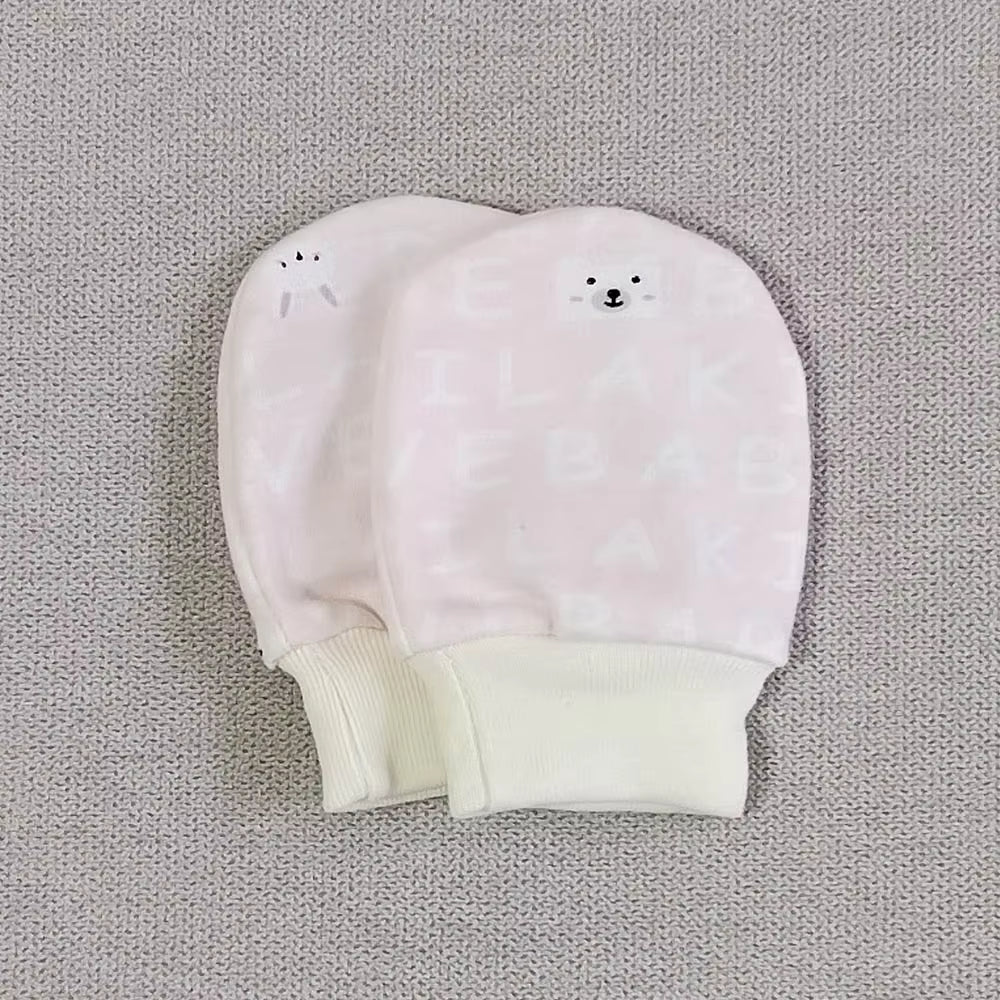 5 Pairs Baby Gloves Newborn No Scratch Mittens for Baby Set Cotton 0-3 Months Unisex Newborn Hand Mittens for Boys Girls