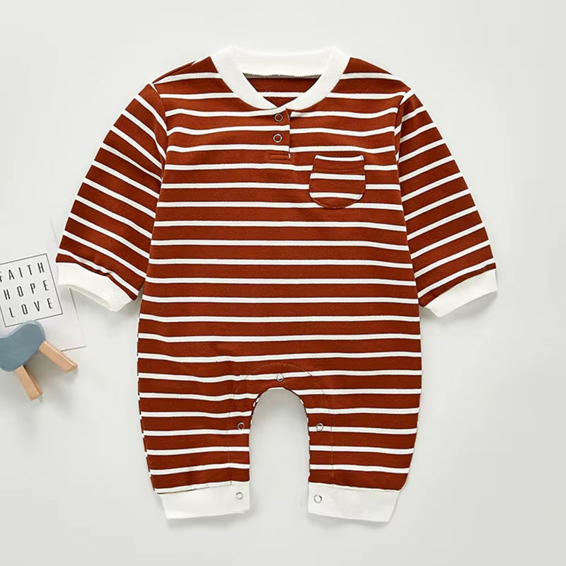 New Newborn Boys Girls Corduroy Jumpsuits Clothes Spring Autumn Baby Boys Girls Rompers Long Sleeve Children Rompers 0-3Yrs