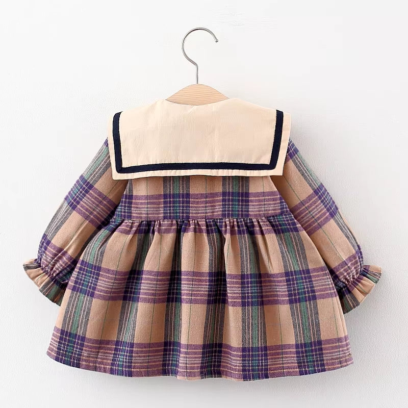 Newborn Baby Girls Dress Spring Clothes Long Sleeve Baby Coat Dresses for Infant Baby Birthday Clothing Toddler Girl Wear Dress