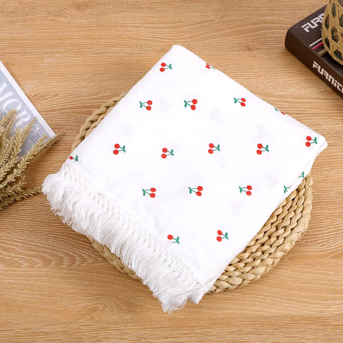 Cute Bear Muslin Squares Cotton Baby Blanket for Newborn Plaid Infant Swaddle Blanket Babies Accessories Bed Summer Comforter