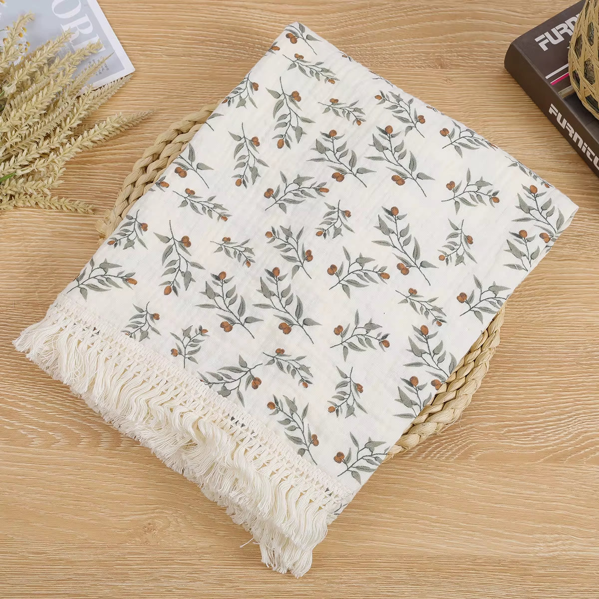 Cute Bear Muslin Squares Cotton Baby Blanket for Newborn Plaid Infant Swaddle Blanket Babies Accessories Bed Summer Comforter