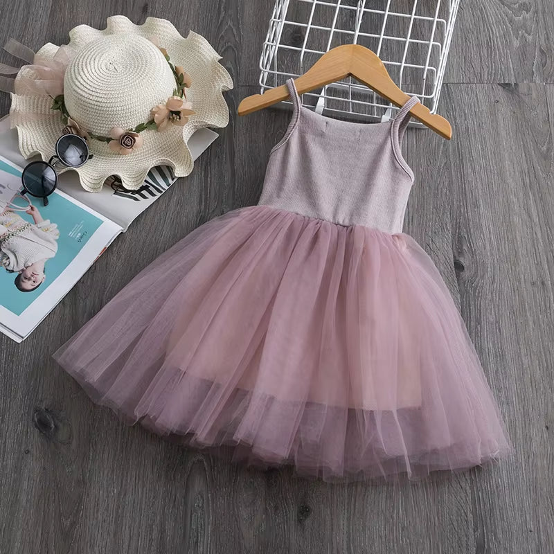 2023 Summer Girl Clothes Kids Dresses for Girls Lace Flower Dress Baby Girl Party Wedding Dress Children Girl Princess Costume