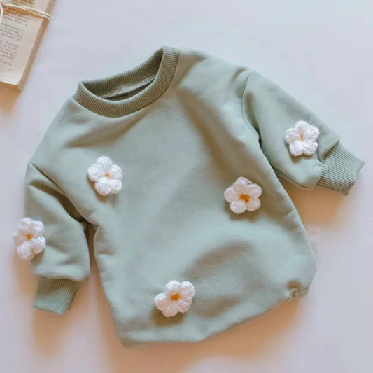 INS 2023 Spring Baby Clothes Cloud Sweatshirt Romper Baby Girl Boys Cotton Bodysuit Clothes Newborn 0 to 12 Months 24M Outerwear