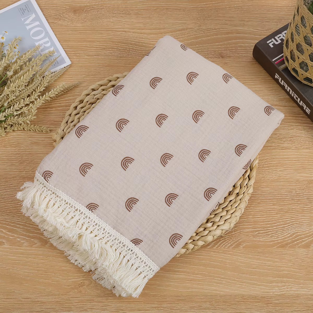 Cute Bear Muslin Squares Cotton Baby Blanket for Newborn Plaid Infant Swaddle Blanket Babies Accessories Bed Summer Comforter