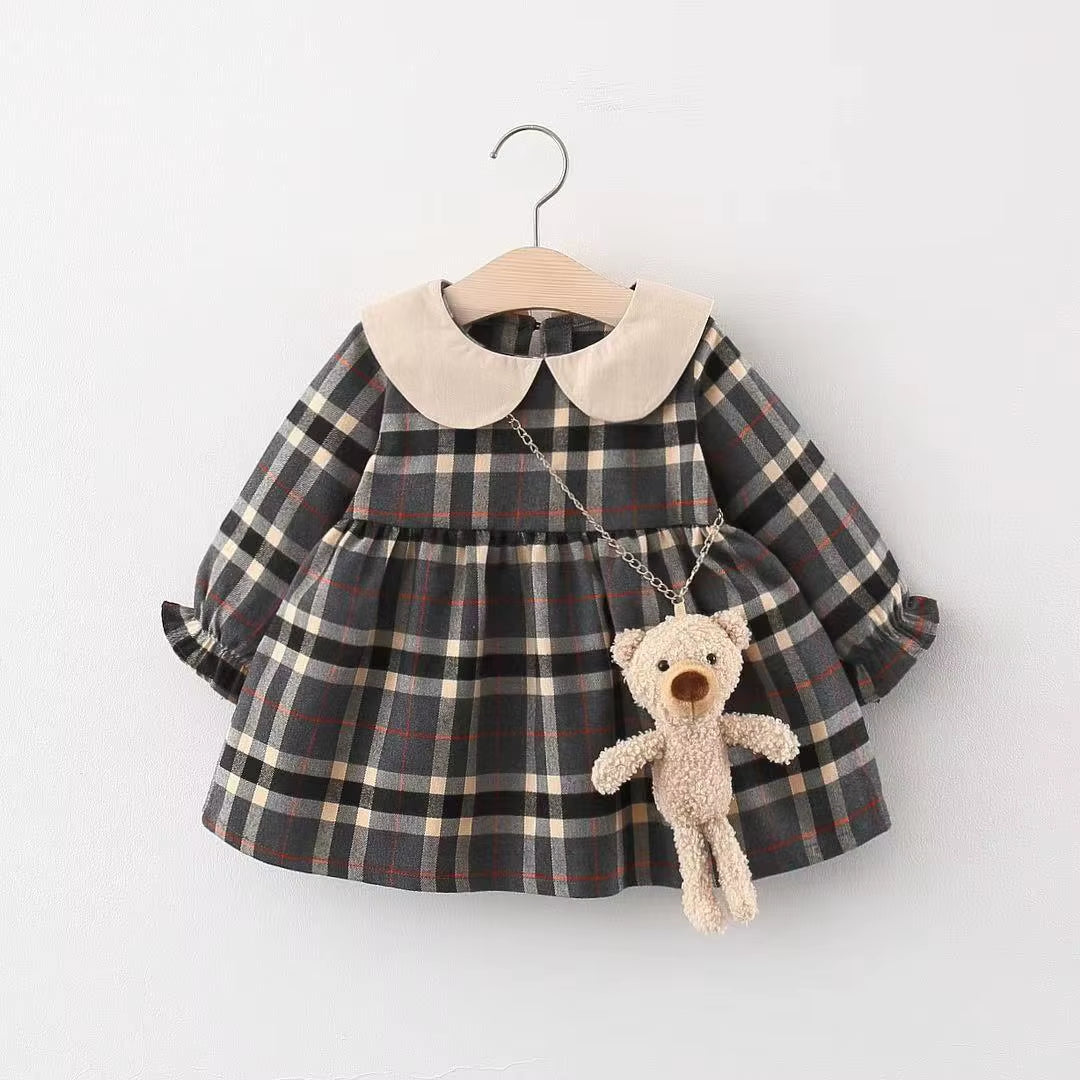 Newborn Baby Girls Dress Spring Clothes Long Sleeve Baby Coat Dresses for Infant Baby Birthday Clothing Toddler Girl Wear Dress