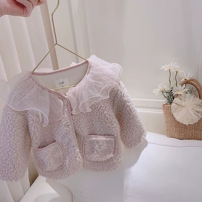 2021 New Spring Autumn/Winter/Summer Girls Kids Coat Comfortable Cute Ruffles Baby Clothes Children Clothing Overcoats Jackets