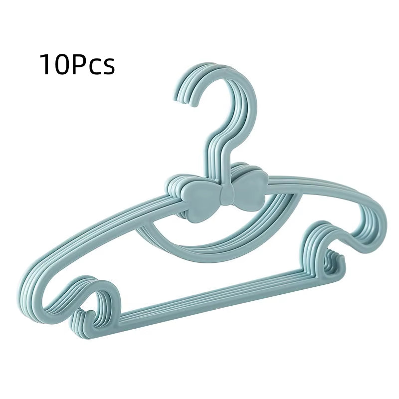 10Pcs Baby Hangers, Non-Slip Kids Baby Clothes Hangers Infant Pants Hangers for Boys Childrens Newborn Organizer