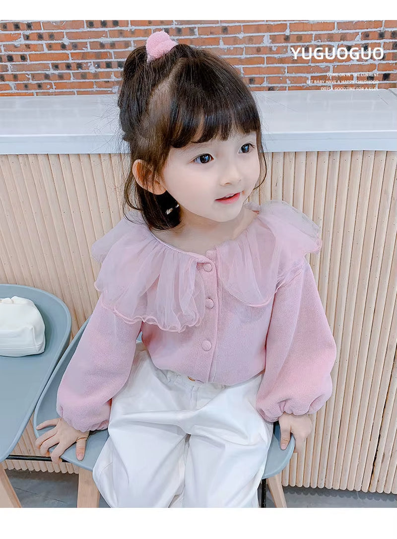 2021 New Spring Autumn/Winter/Summer Girls Kids Coat Comfortable Cute Ruffles Baby Clothes Children Clothing Overcoats Jackets